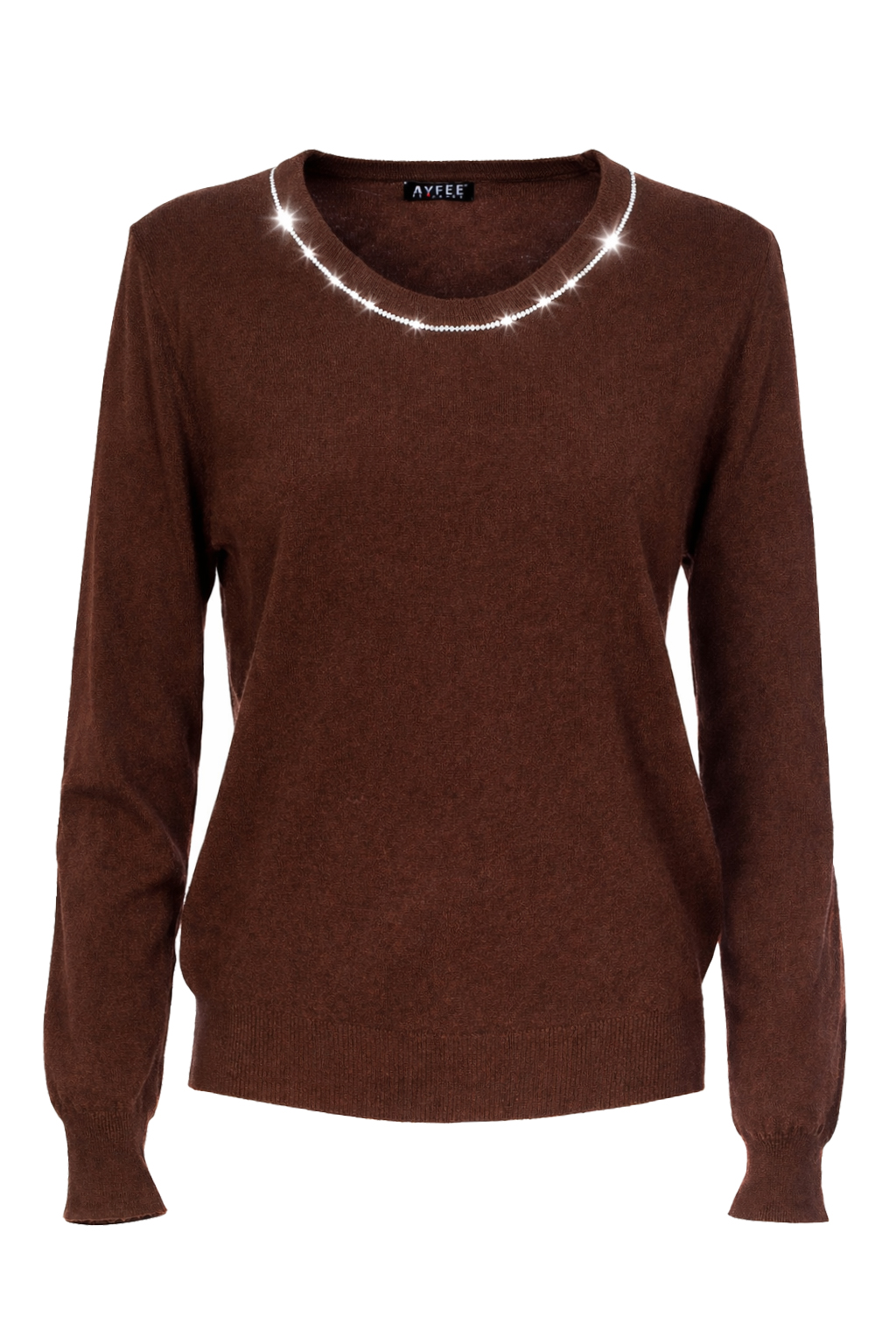 MAGLIA STRASS COLLO, 3 TG, 30% AC 22%NY 20%VI 28%PL, MADE IN PRC  